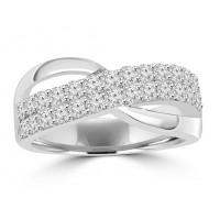 1.00 ct Ladies Round Cut Diamond Anniversary Ring in Prong Setting 1.00 ct Ladies Round Cut Diamond Anniversary Ring in Prong Setting